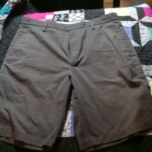 Ashworth Golf Shorts Grey Plaid 34 In Waist